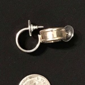 Vintage Sterling Silver Hoop Earrings